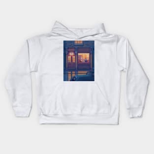 Bookshop evening Kids Hoodie